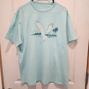 Men's American Eagle Super Soft Blue Logo T-Shirt, Size XL